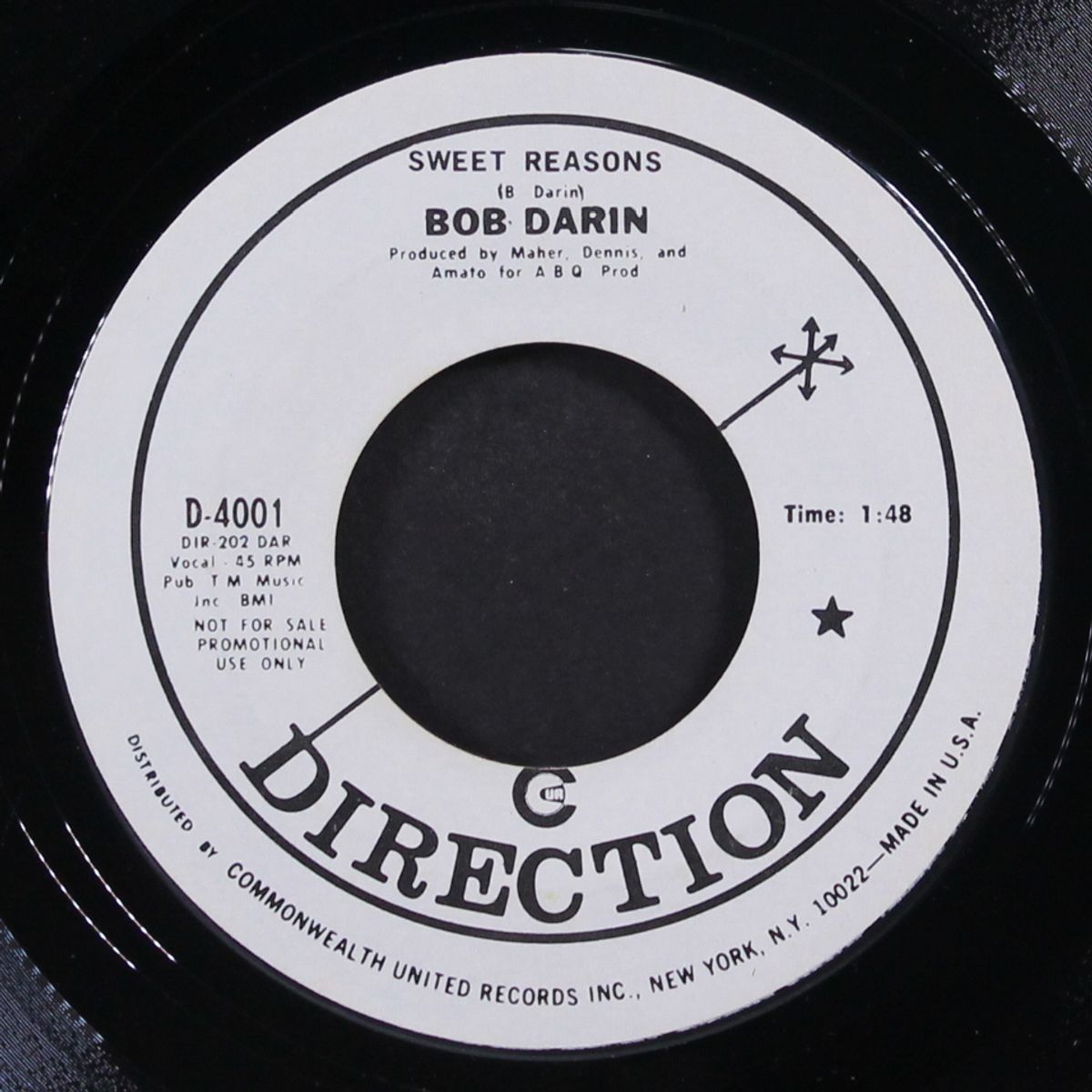 baby may / sweet reason by BOB DARIN