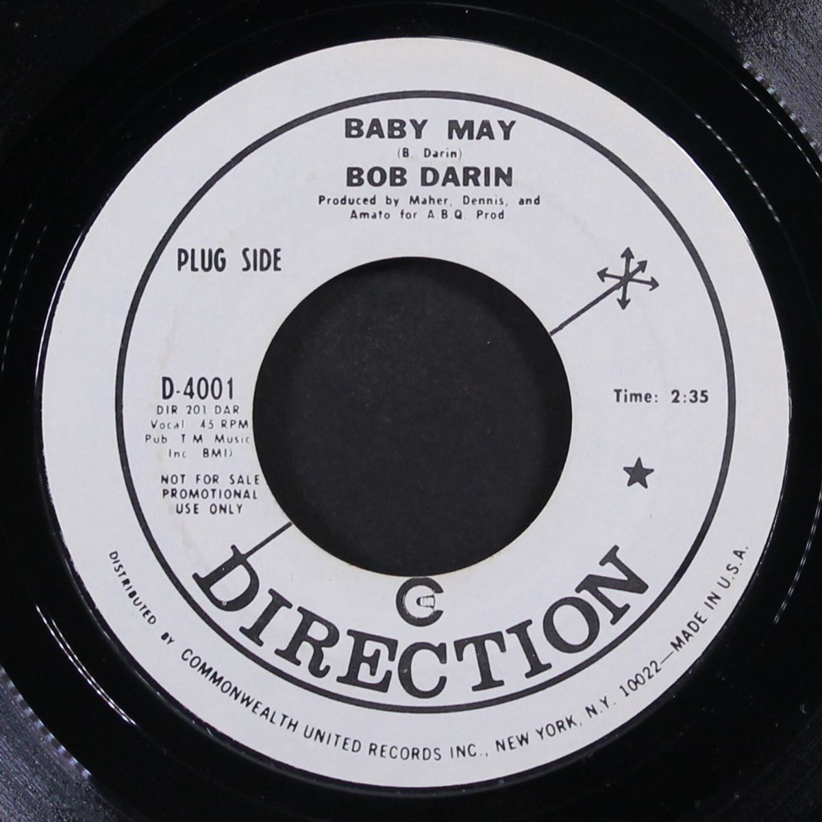 baby may / sweet reason by BOB DARIN