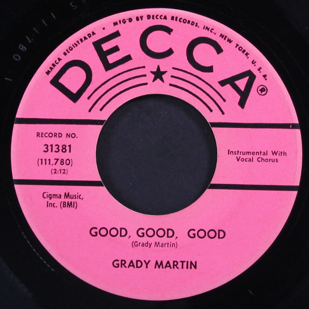 twist and turn / good good good by GRADY MARTIN