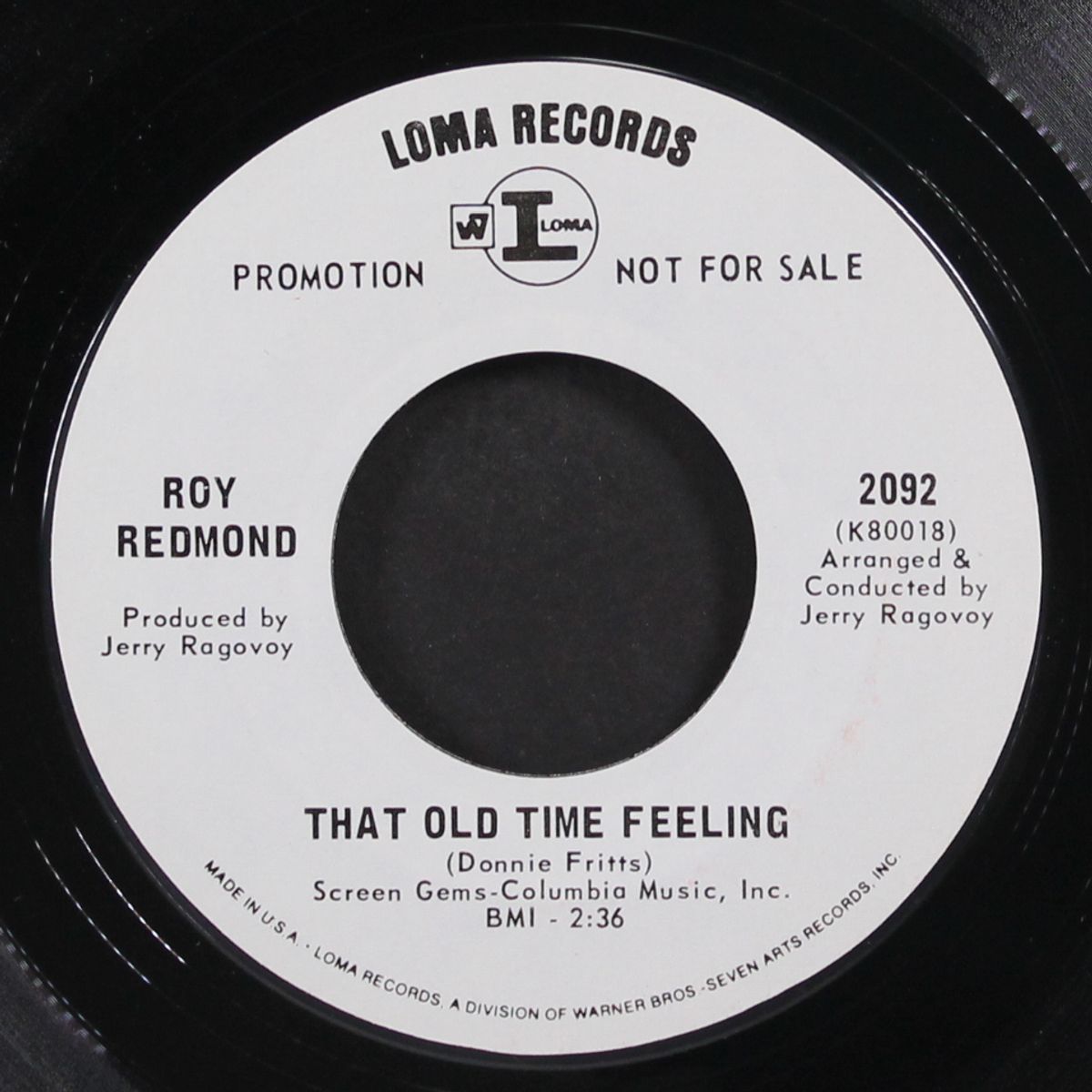 that old time feeling / good day sunshine by ROY REDMOND