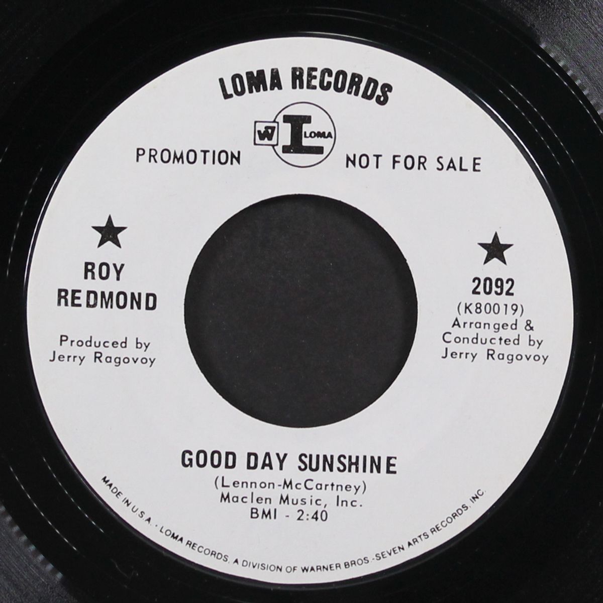 that old time feeling / good day sunshine by ROY REDMOND