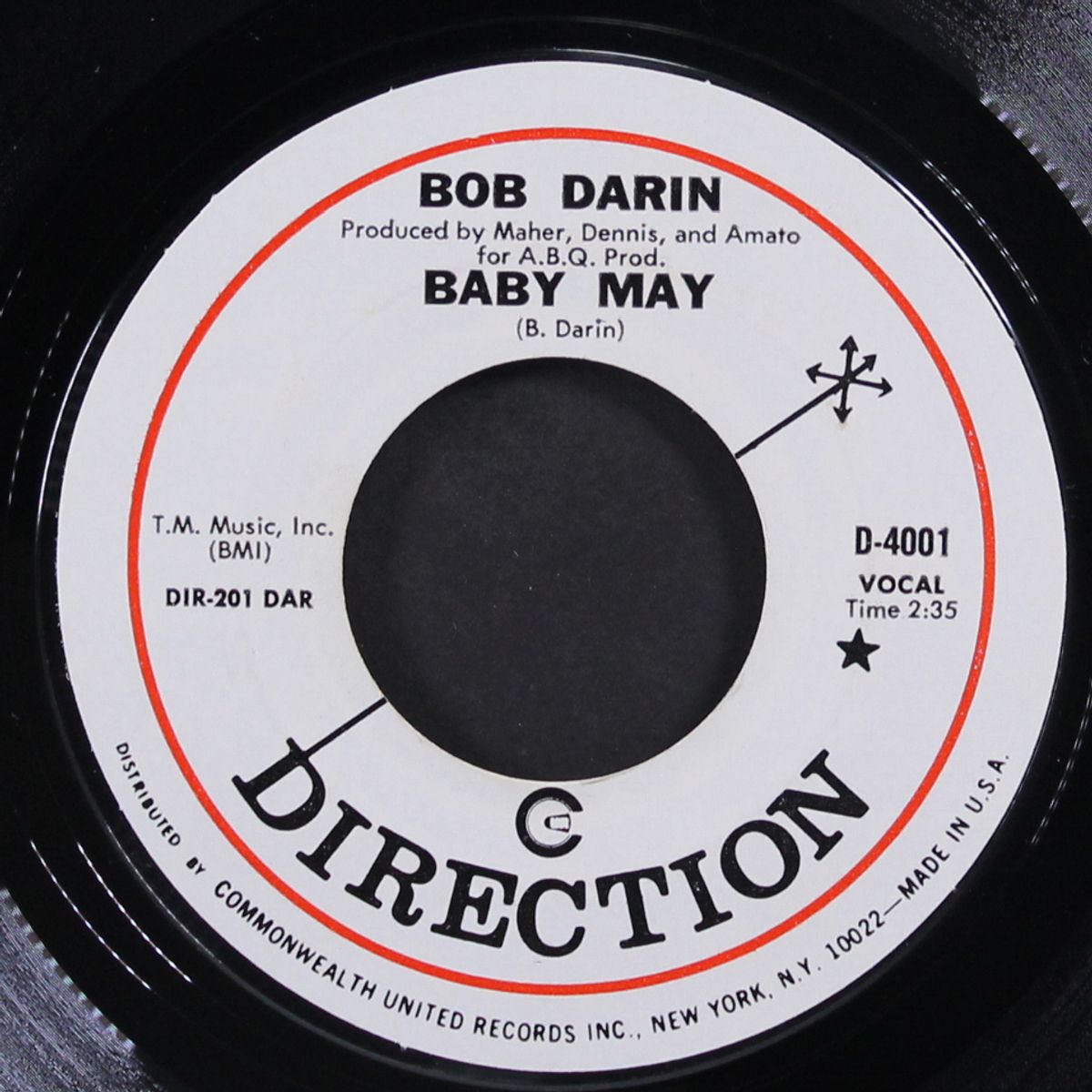 baby may / sweet reasons by BOB DARIN