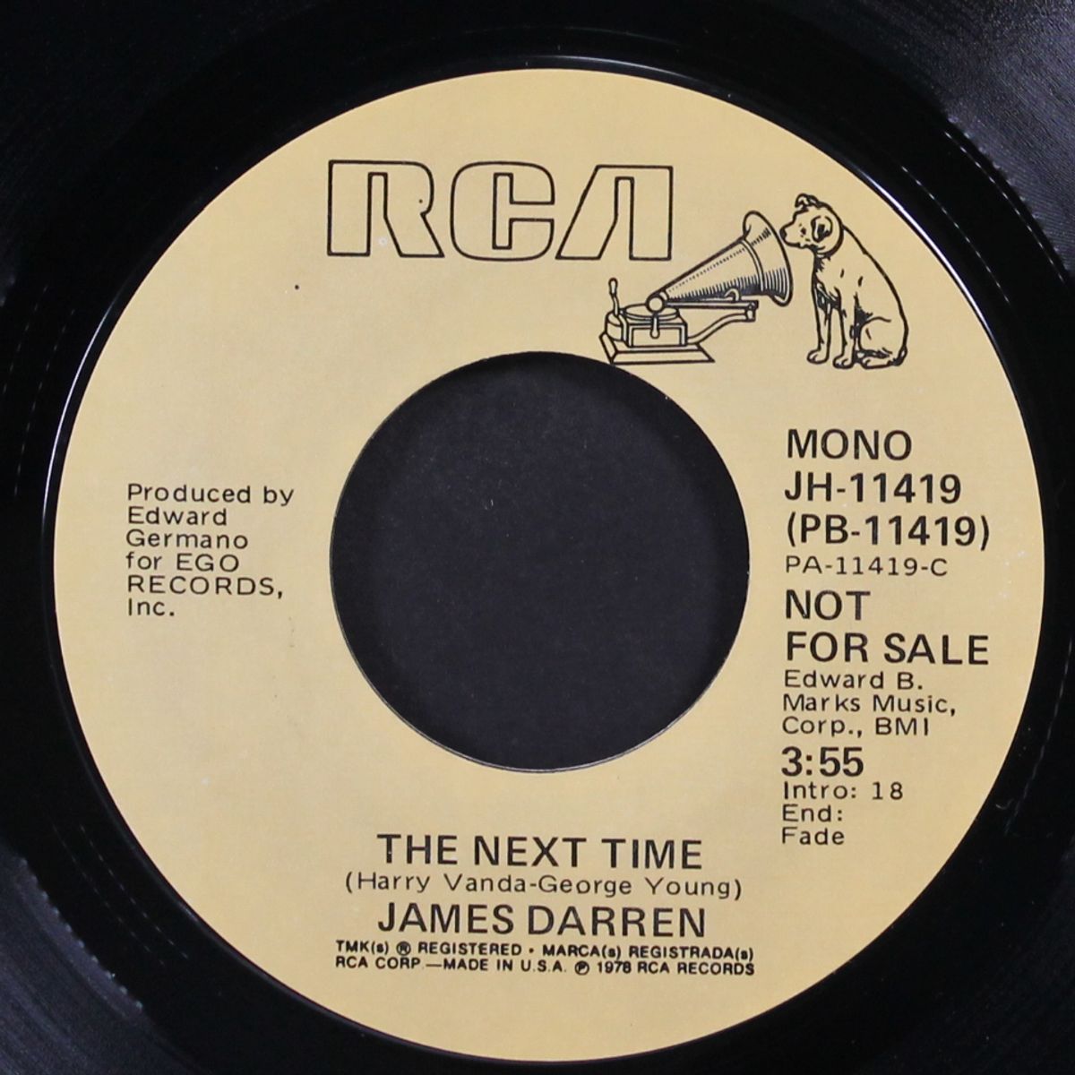 the next time by JAMES DARREN