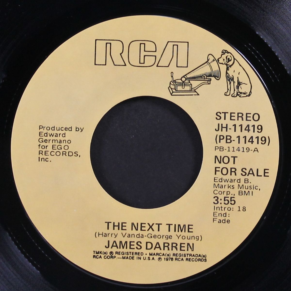 the next time by JAMES DARREN