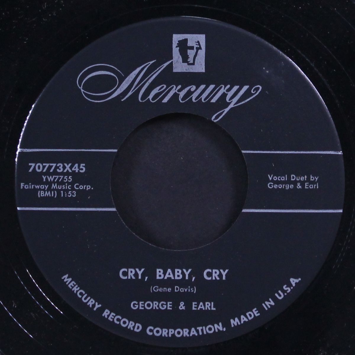 take a look at my darlin' / cry, baby cry by GEORGE & EARL