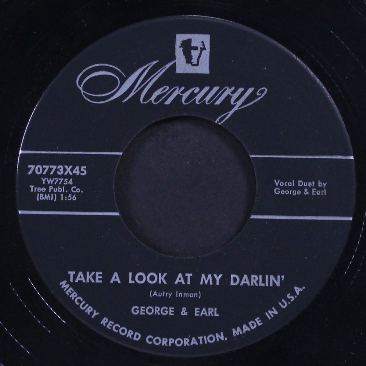 take a look at my darlin' / cry, baby cry by GEORGE & EARL