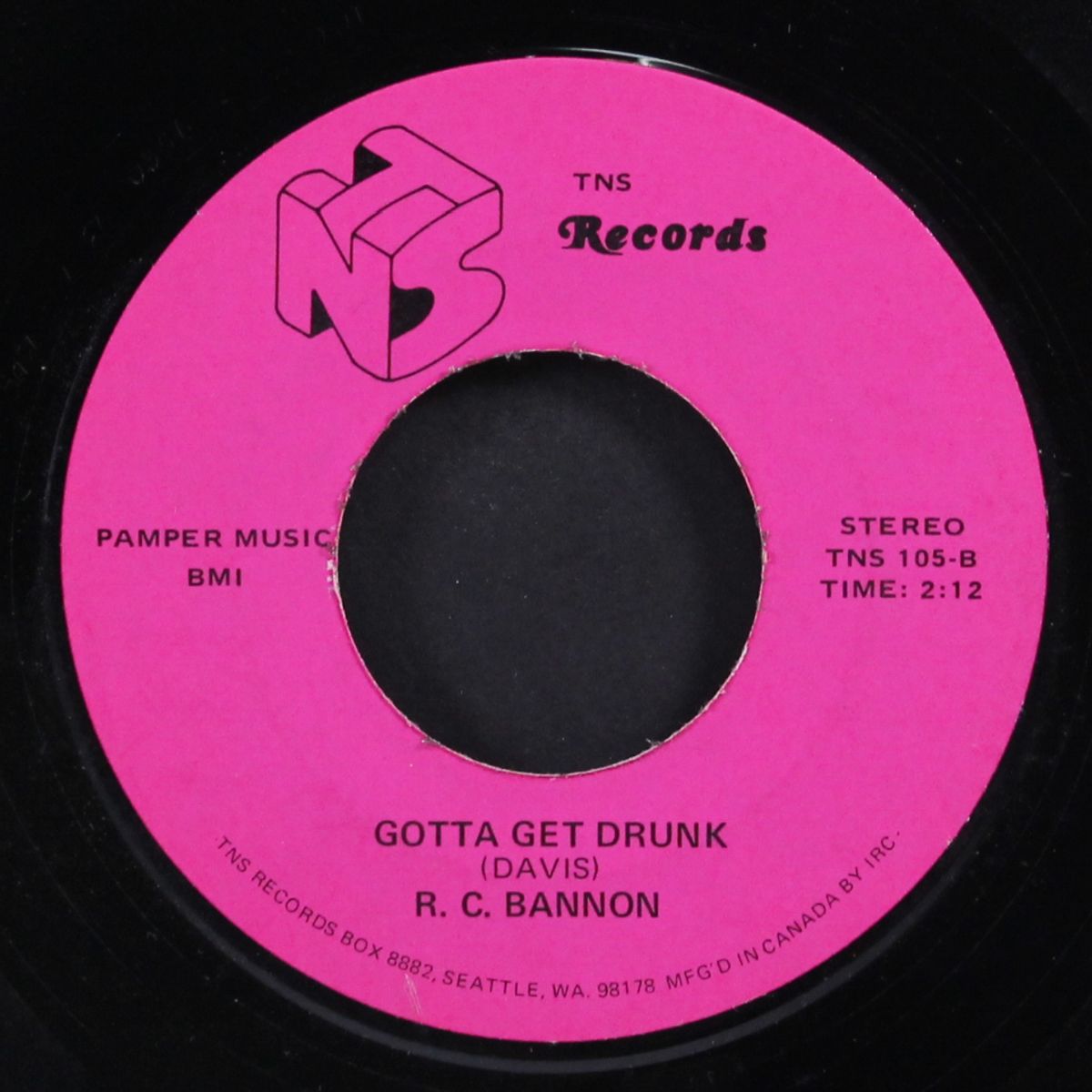 don't cry daddy / gotta get drunk by R.C. BANNON