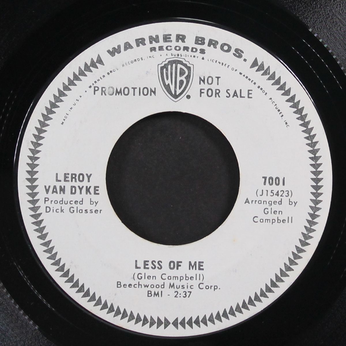 less of me / i've never been loved by LEROY VAN DYKE