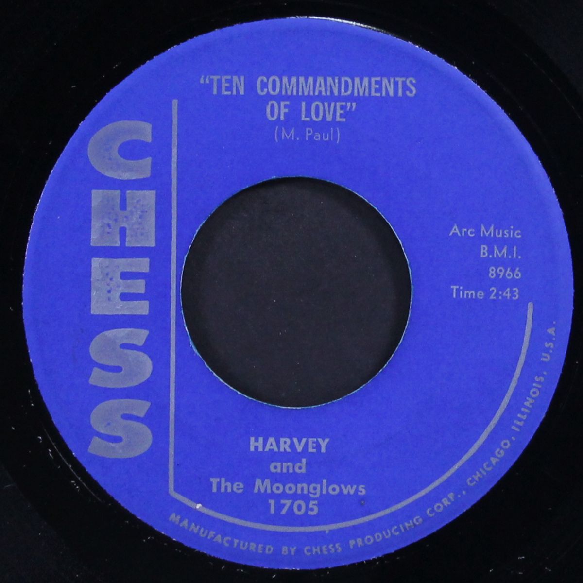 ten commandments of love / mean old blues by HARVEY & MOONGLOWS