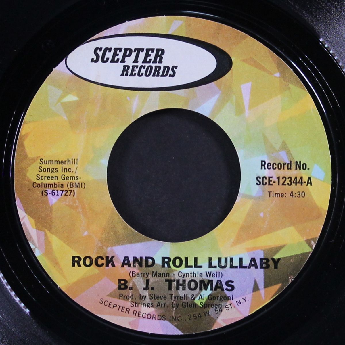 rock and roll lullaby / are we losing touch by B.J. THOMAS