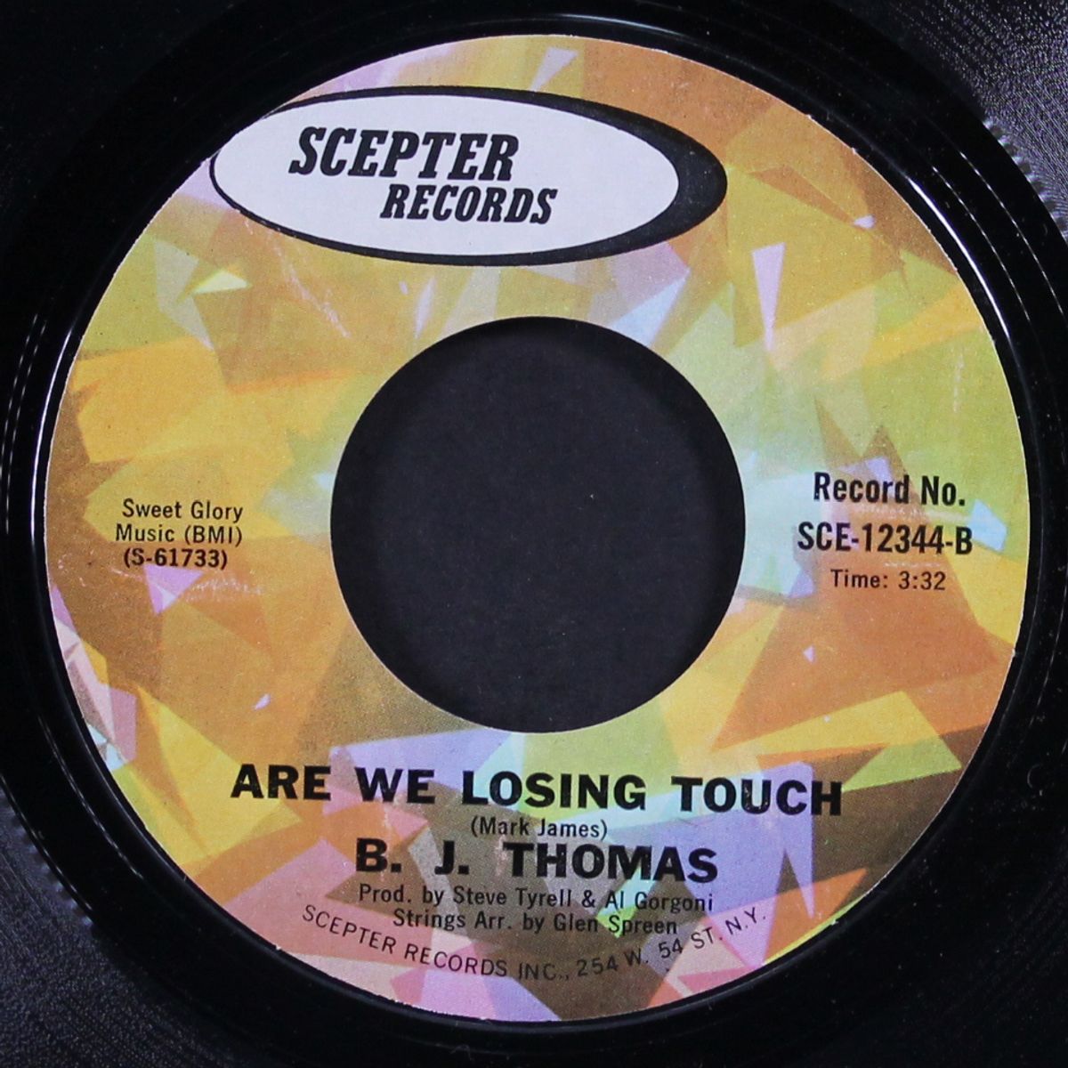 rock and roll lullaby / are we losing touch by B.J. THOMAS