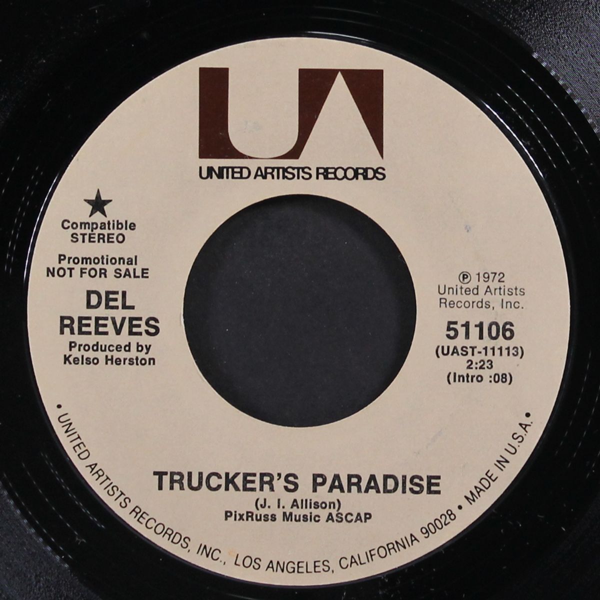 trucker's paradise / gathering of my memories by DEL REEVES