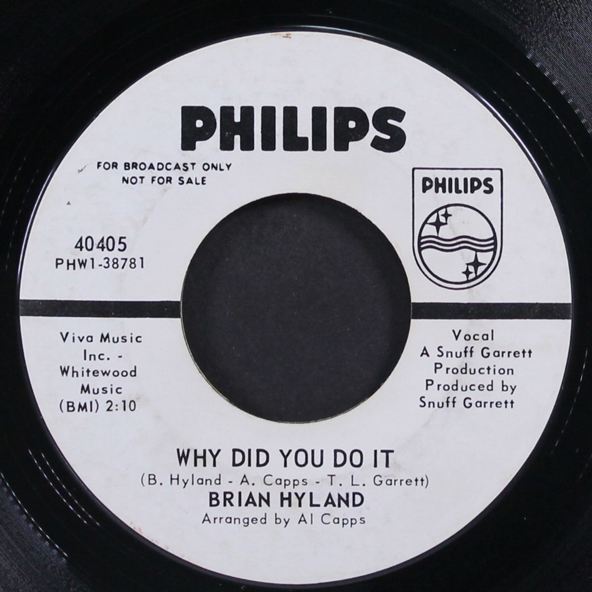 run, run, look and see / why did you do it by BRIAN HYLAND