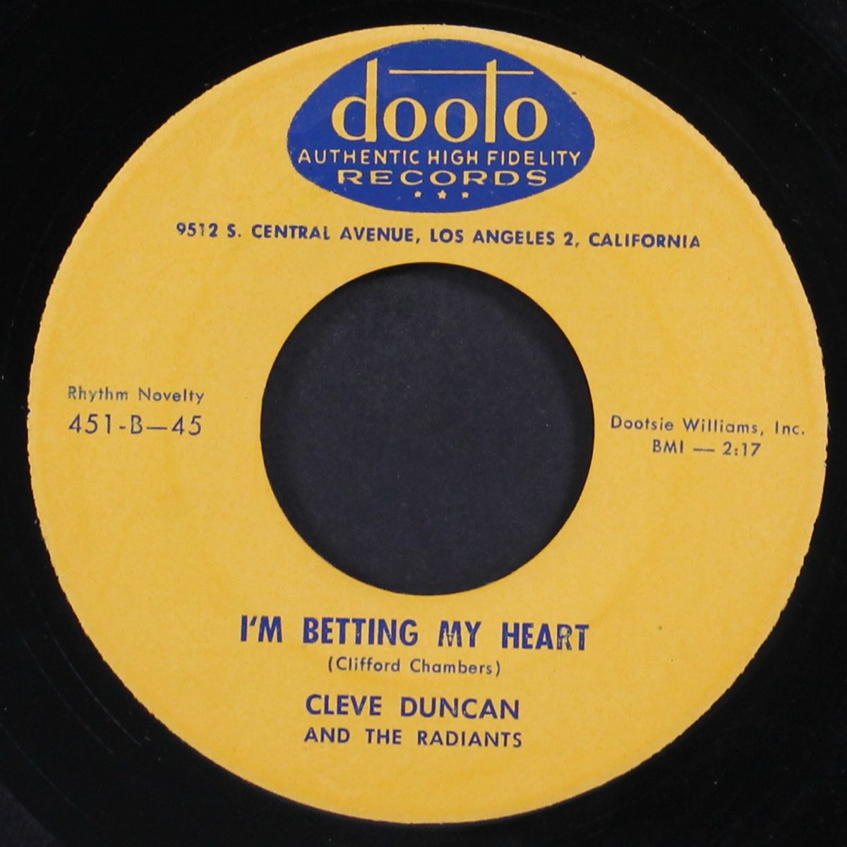 to keep our love / i'm betting my heart by CLEVE DUNCAN & RADIANTS