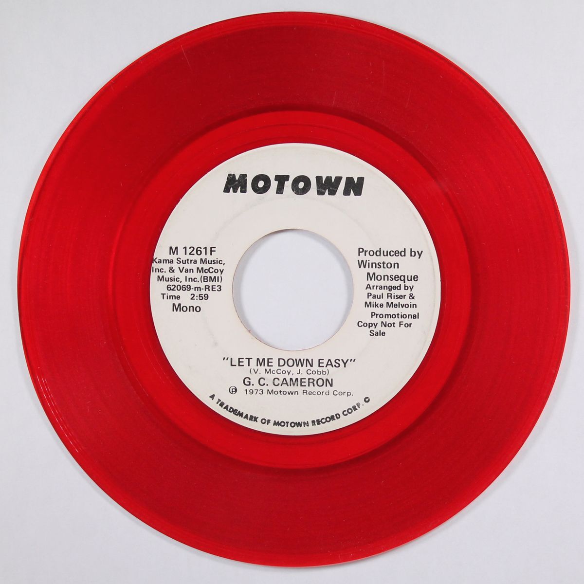let me down easy / mono by G.C. CAMERON