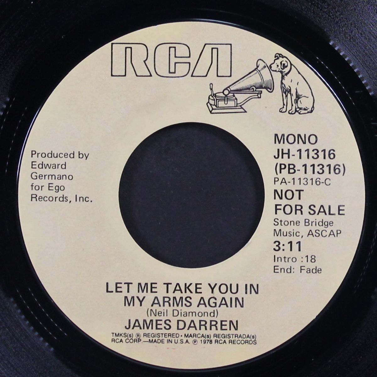 let me take you in my arms again by JAMES DARREN