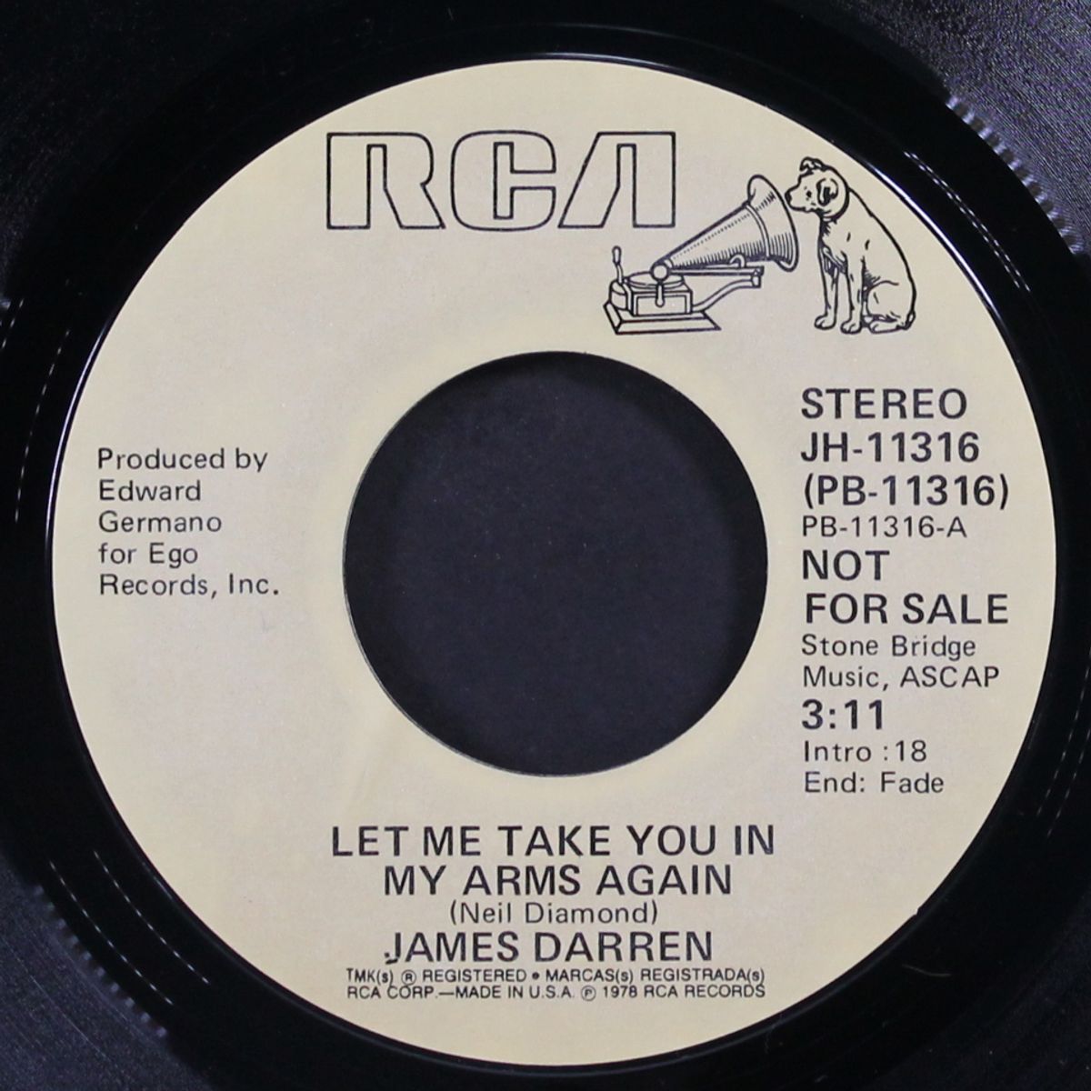 let me take you in my arms again by JAMES DARREN