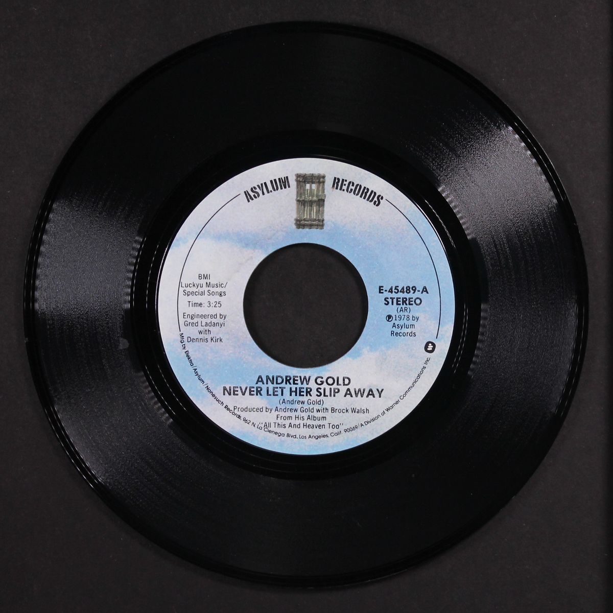 never let her slip away / mono by ANDREW GOLD