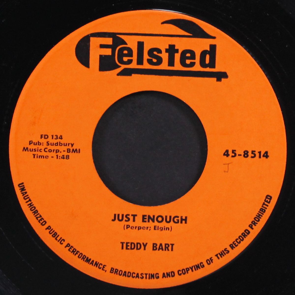 headin' for a weddin' / just enough by TEDDY BART
