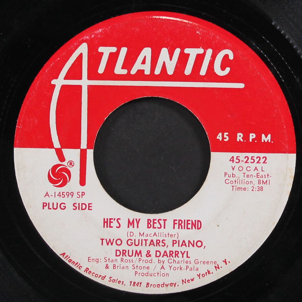 spaceman's blues / he's my best friend by TWO GUITARS, BASS, DRUMS & DARRYL