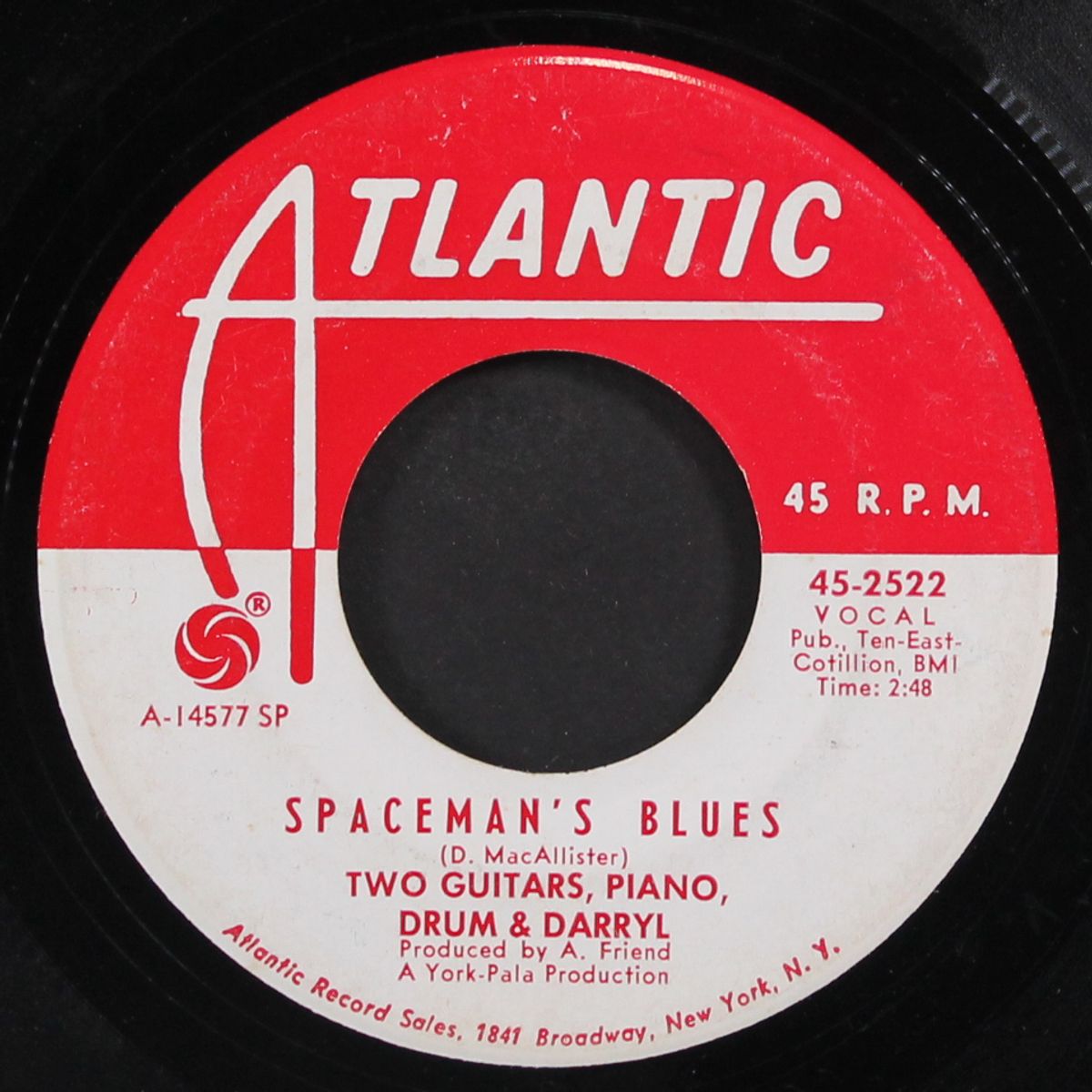 spaceman's blues / he's my best friend by TWO GUITARS, BASS, DRUMS & DARRYL