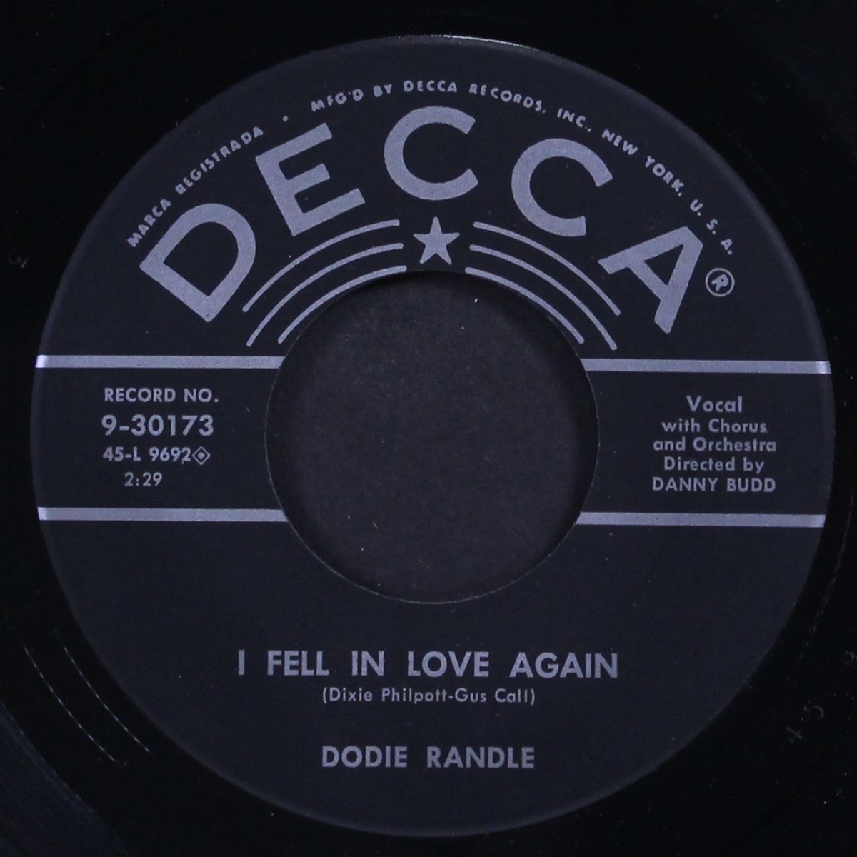 man hunt / i fell in love again by DODIE RANDLE