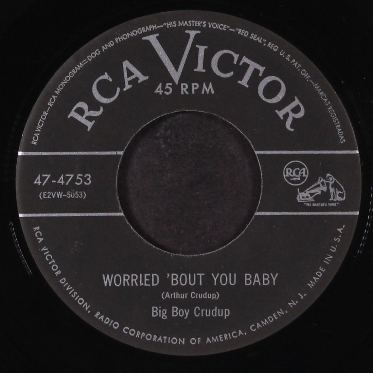 worried 'bout you baby / late in the evening by BIG BOY CRUDUP