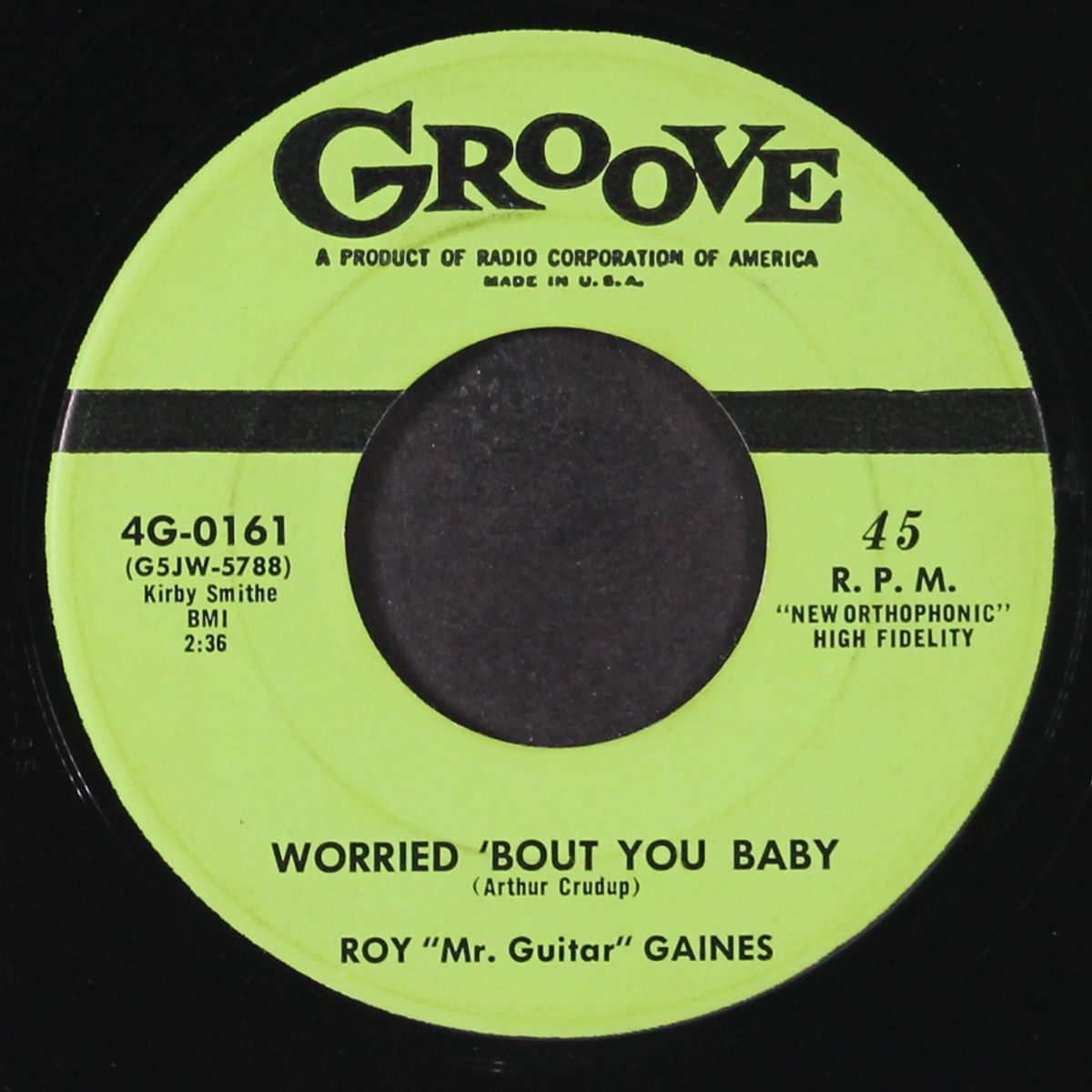 worried 'bout you baby / all my life by ROY 'MR. GUITAR' GAINES