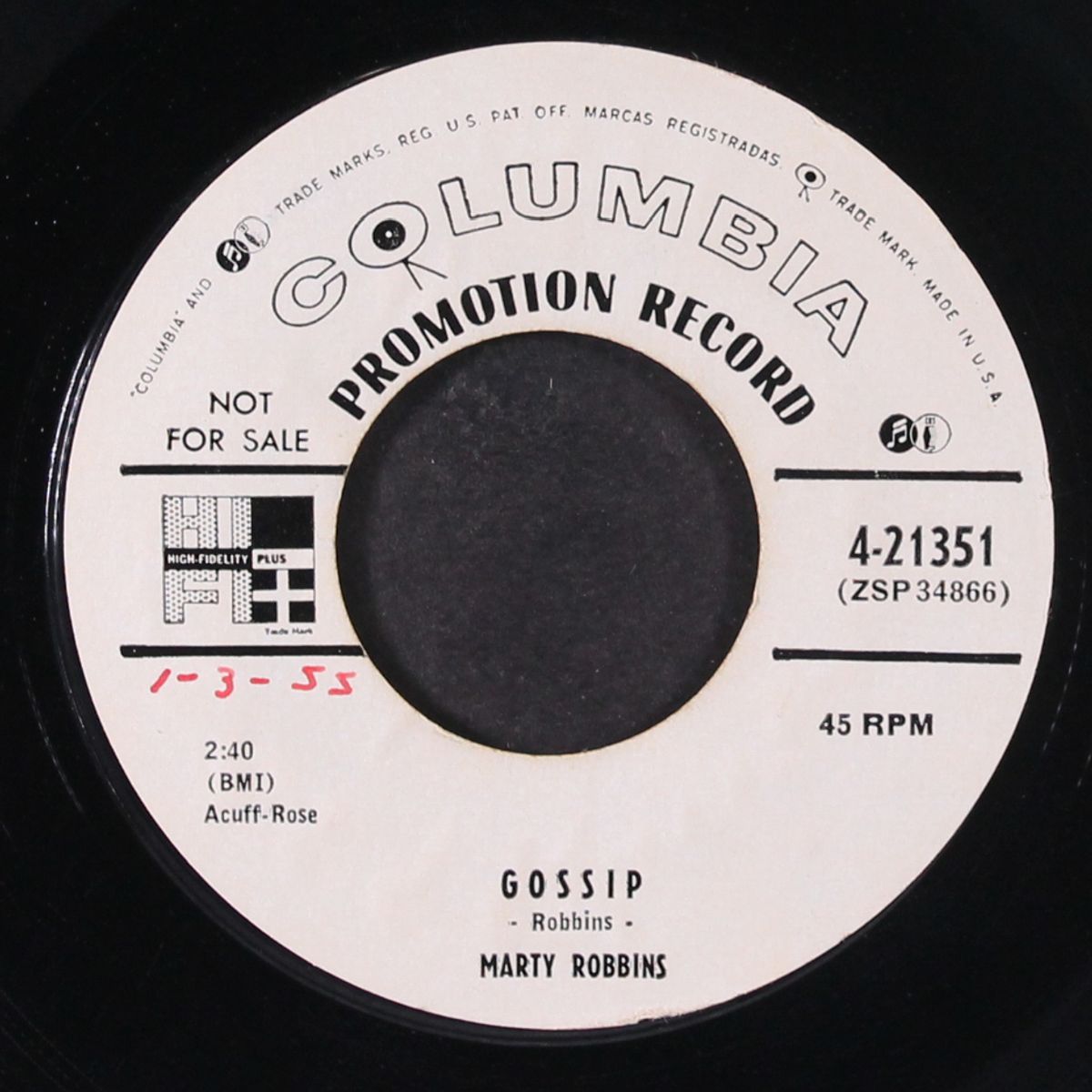 that's all right / gossip by MARTY ROBBINS
