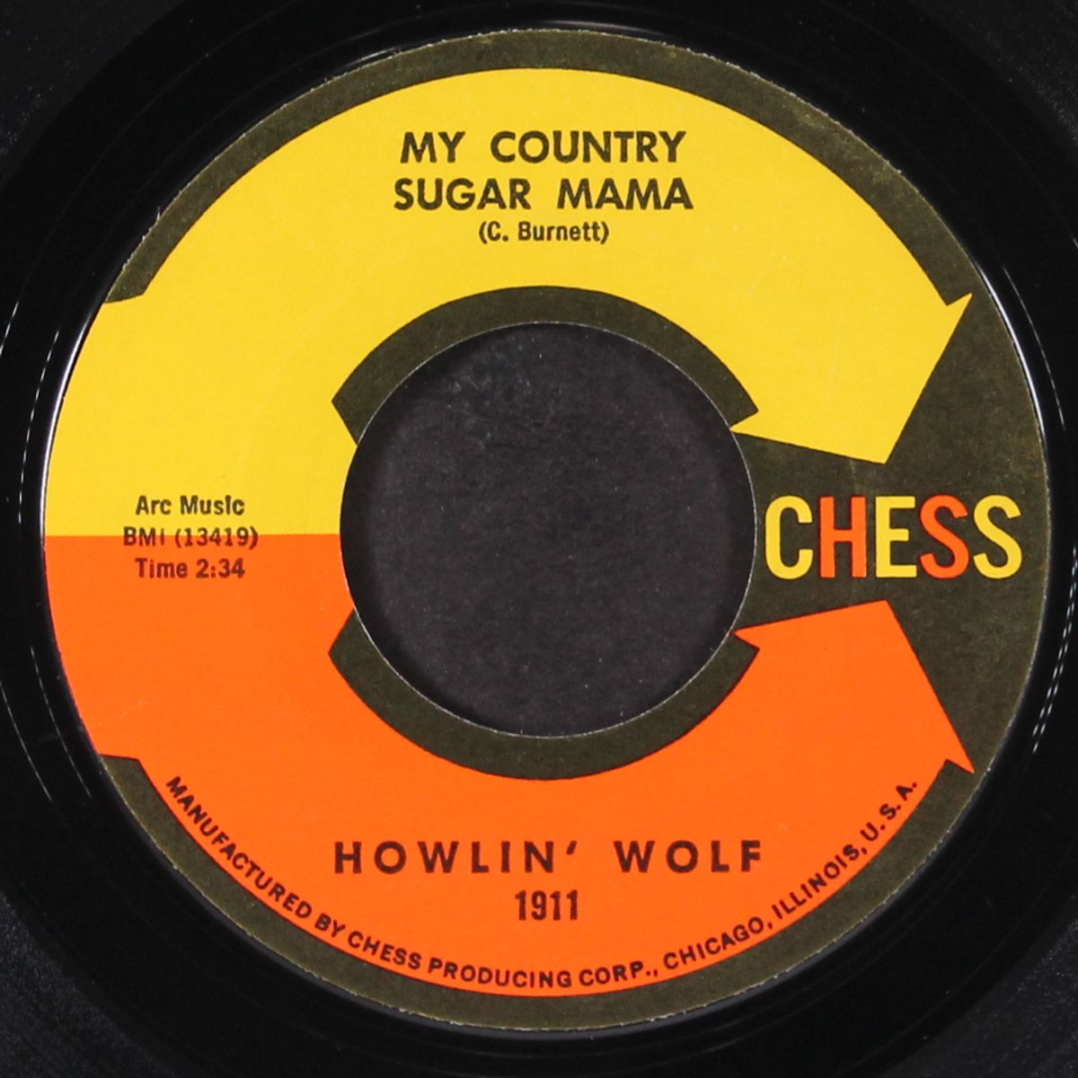 love me darling / my country sugar mama by HOWLIN' WOLF