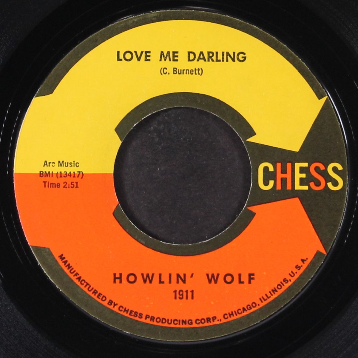 love me darling / my country sugar mama by HOWLIN' WOLF