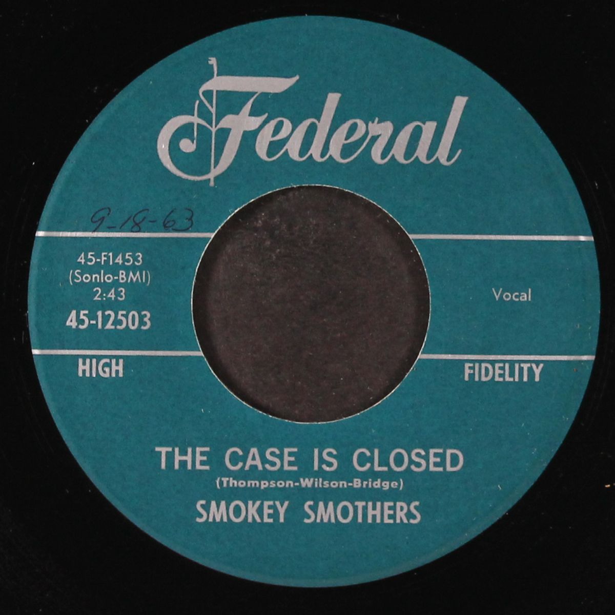 you're gonna be sorry / the case is closed by SMOKEY SMOTHERS