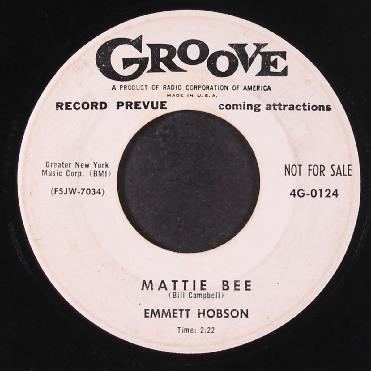 mattie bee / where is joe? by EMMETT HOBSON