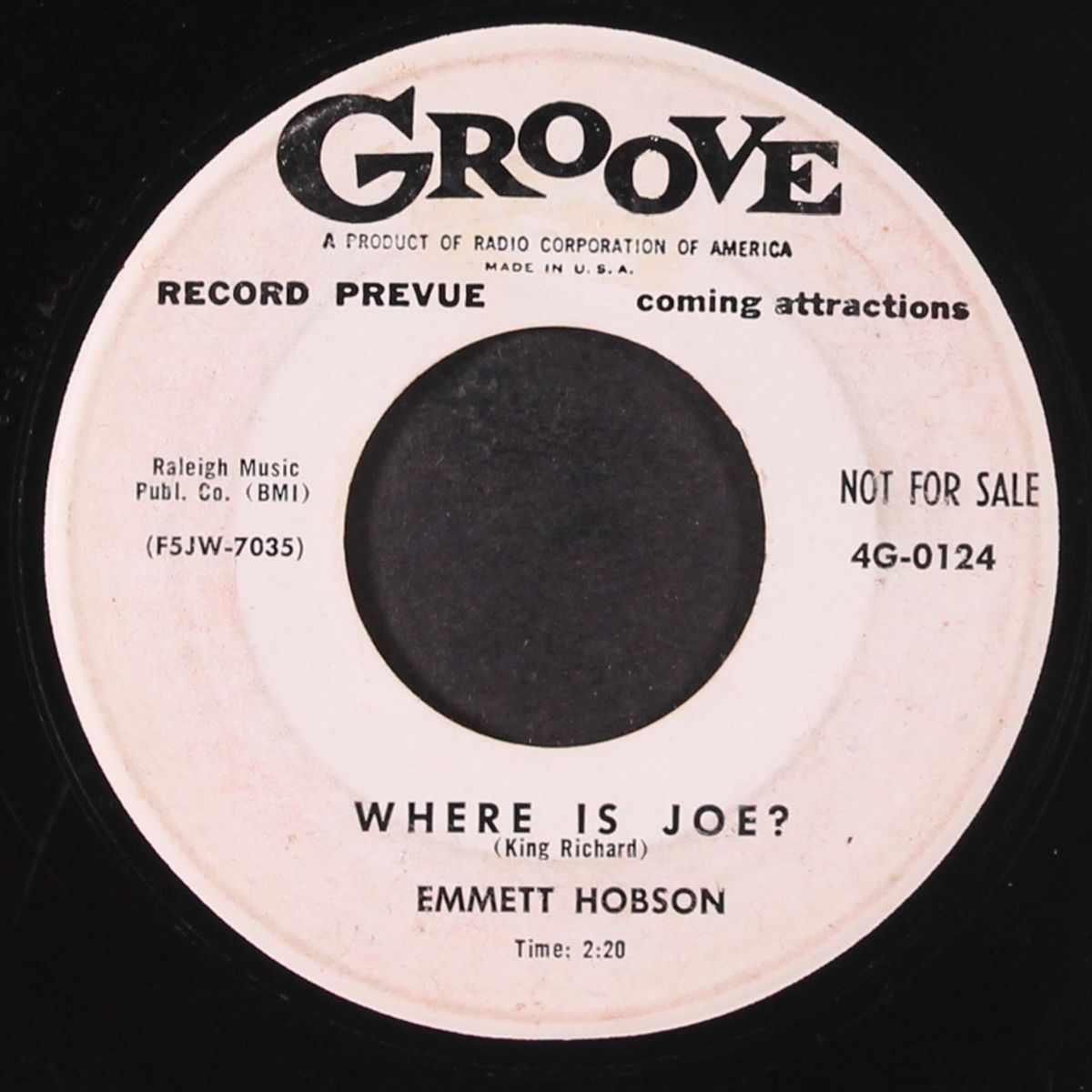 mattie bee / where is joe? by EMMETT HOBSON
