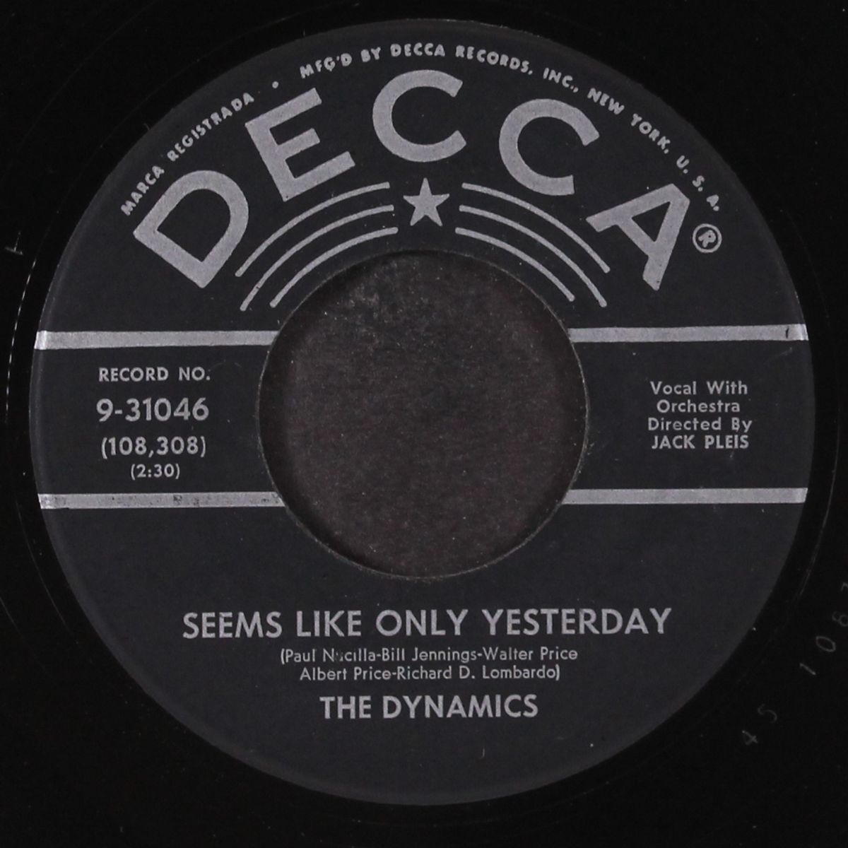 seems like only yesterday / how should i feel by DYNAMICS