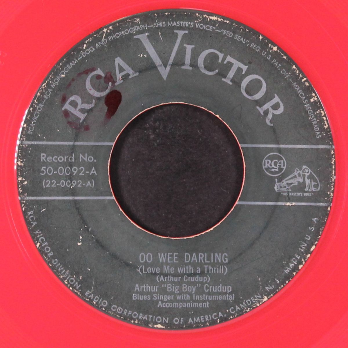 mean old santa fe / oo wee darling by ARTHUR 'BIG BOY' CRUDUP