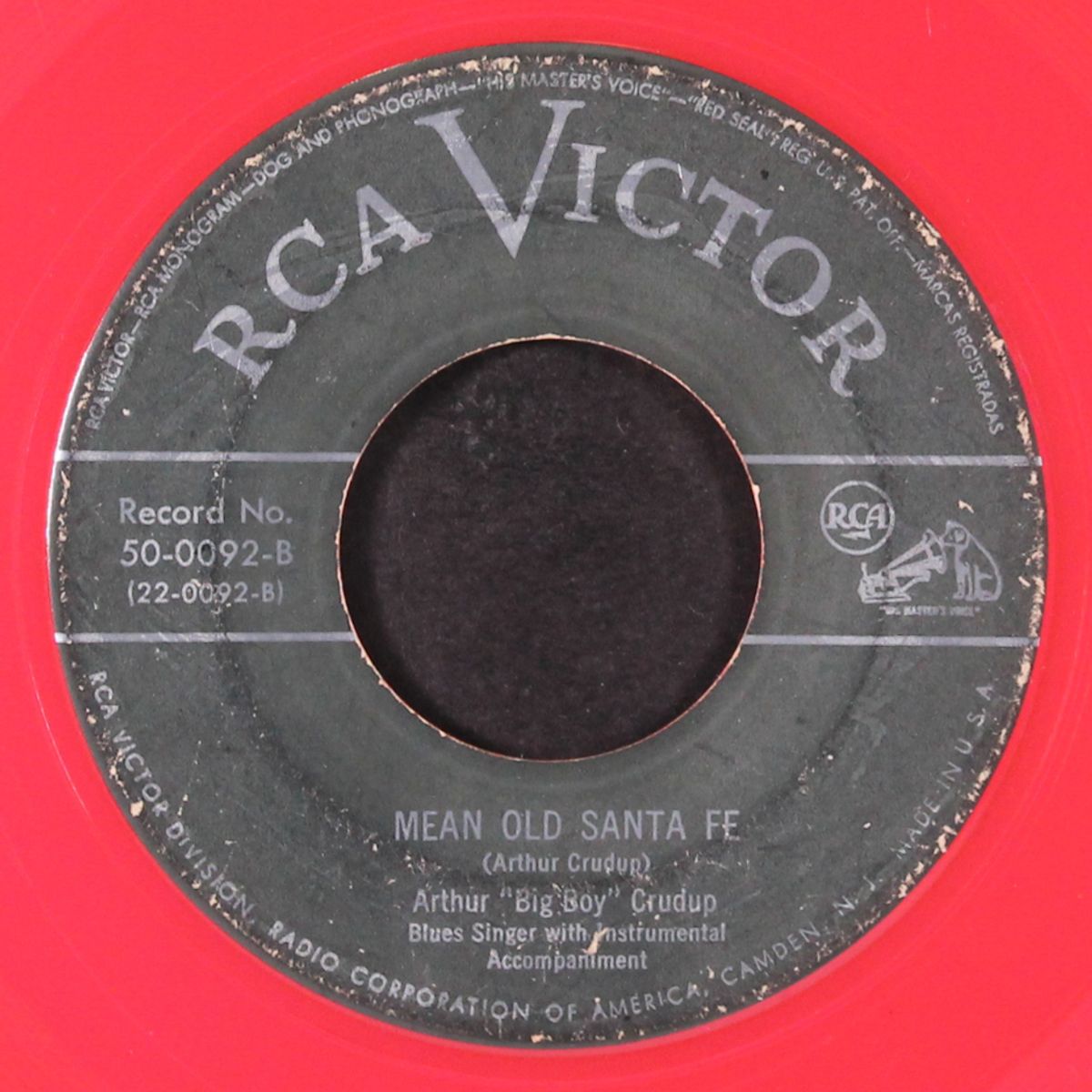 mean old santa fe / oo wee darling by ARTHUR 'BIG BOY' CRUDUP