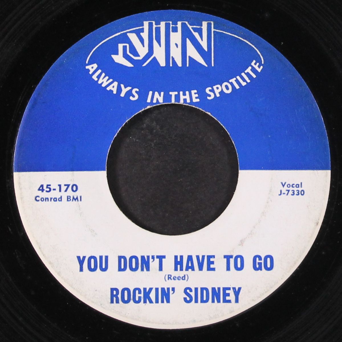 don't let me cross over / you don't have to go by ROCKIN' SIDNEY