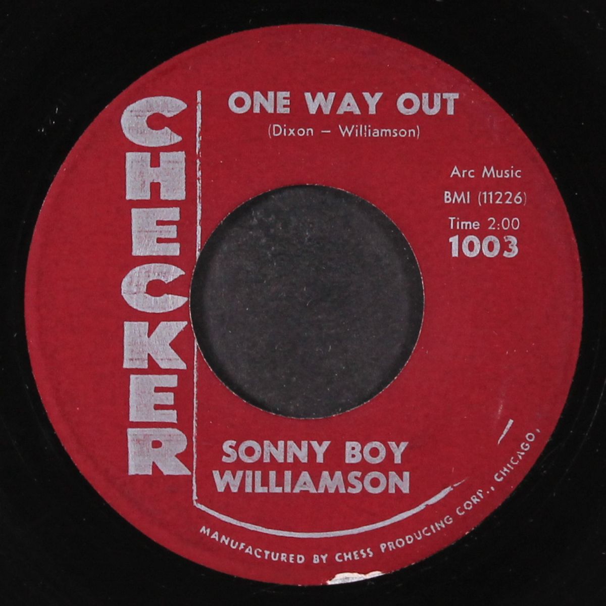 nine below zero / one way out by SONNY BOY WILLIAMSON