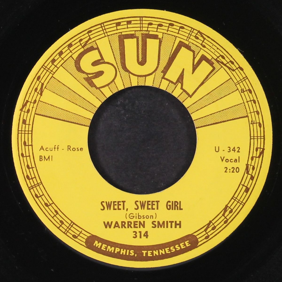 sweet, sweet girl / goodby mr. love by WARREN SMITH