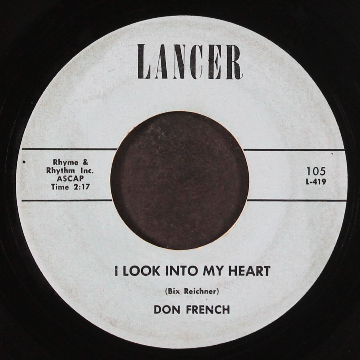 little blonde girl / i look into my heart by DON FRENCH