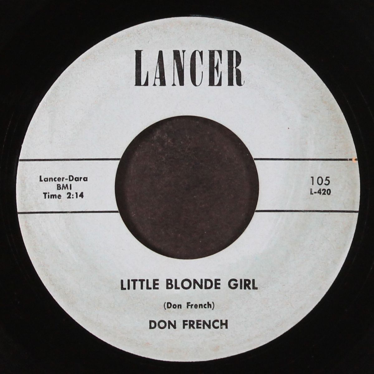 little blonde girl / i look into my heart by DON FRENCH