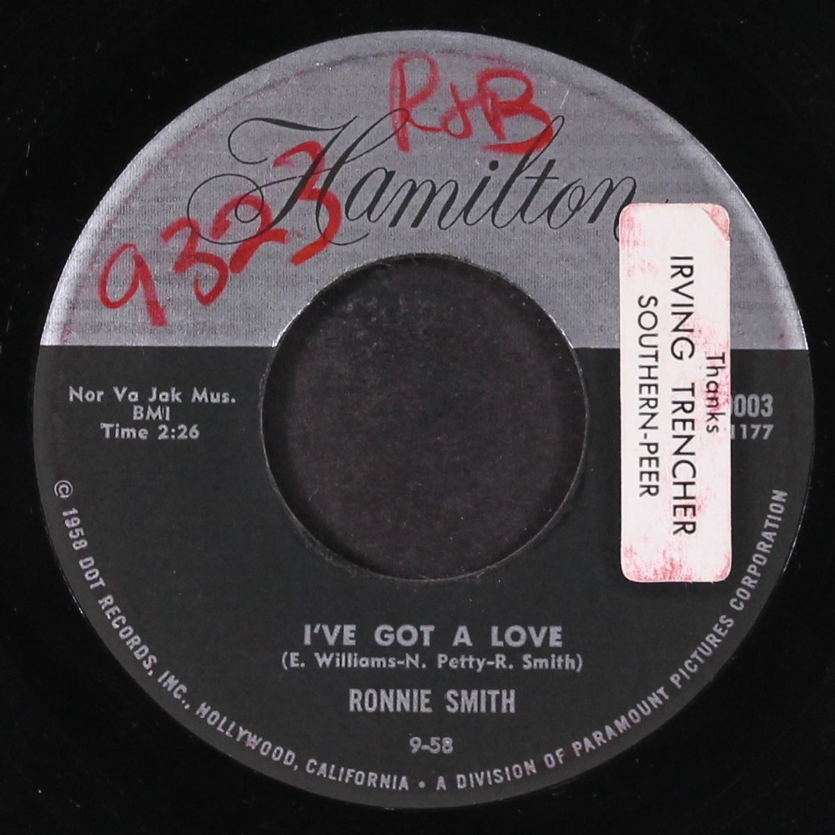my babe / i've got a love by RONNIE SMITH