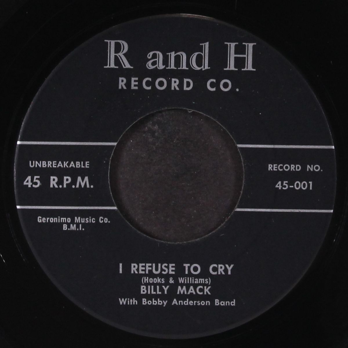 i refuse to cry / in the night by BILLY MACK