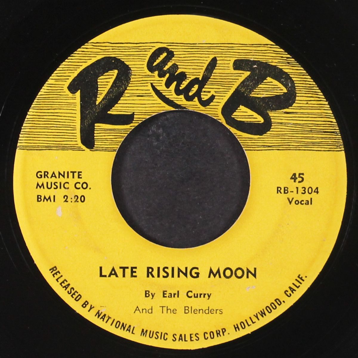 late rising moon / i want to be with you by EARL CURRY & BLENDERS