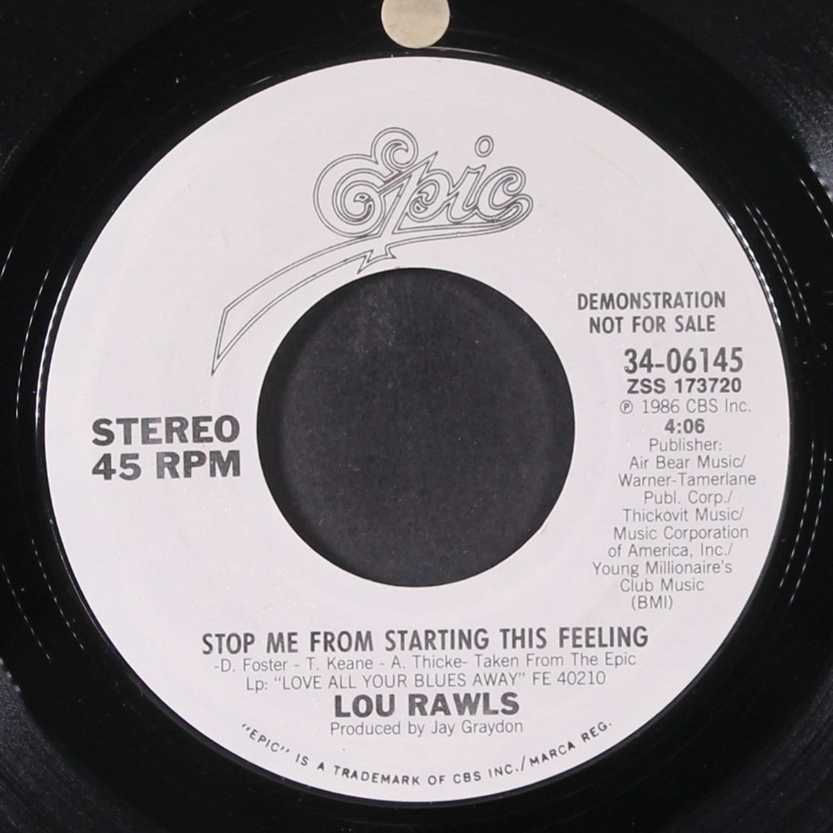 stop me from starting this feeling / same by LOU RAWLS
