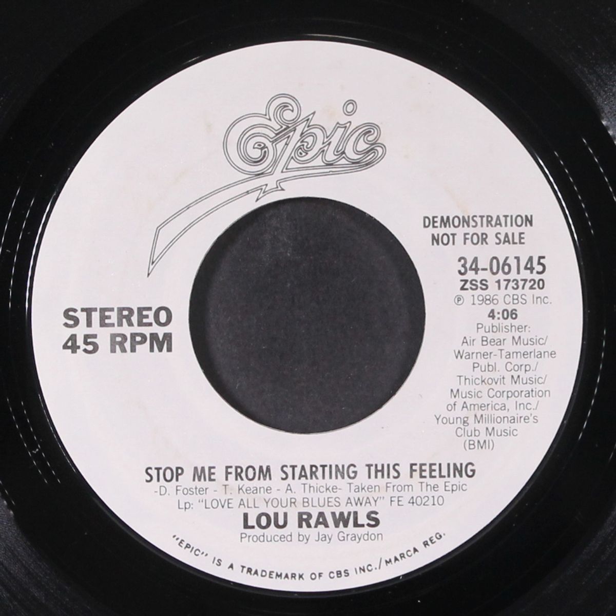 stop me from starting this feeling / same by LOU RAWLS