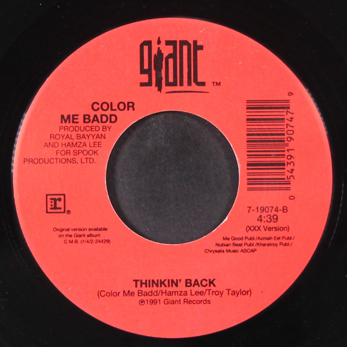 thinkin' back (album version) / same (xxx version) by COLOR ME BADD