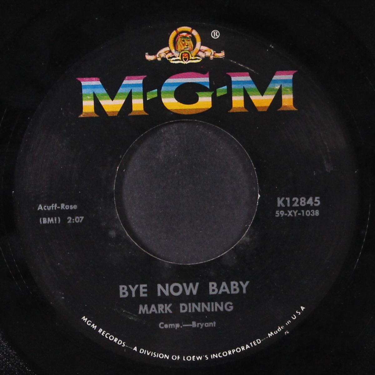teen angel / bye now baby by MARK DINNING