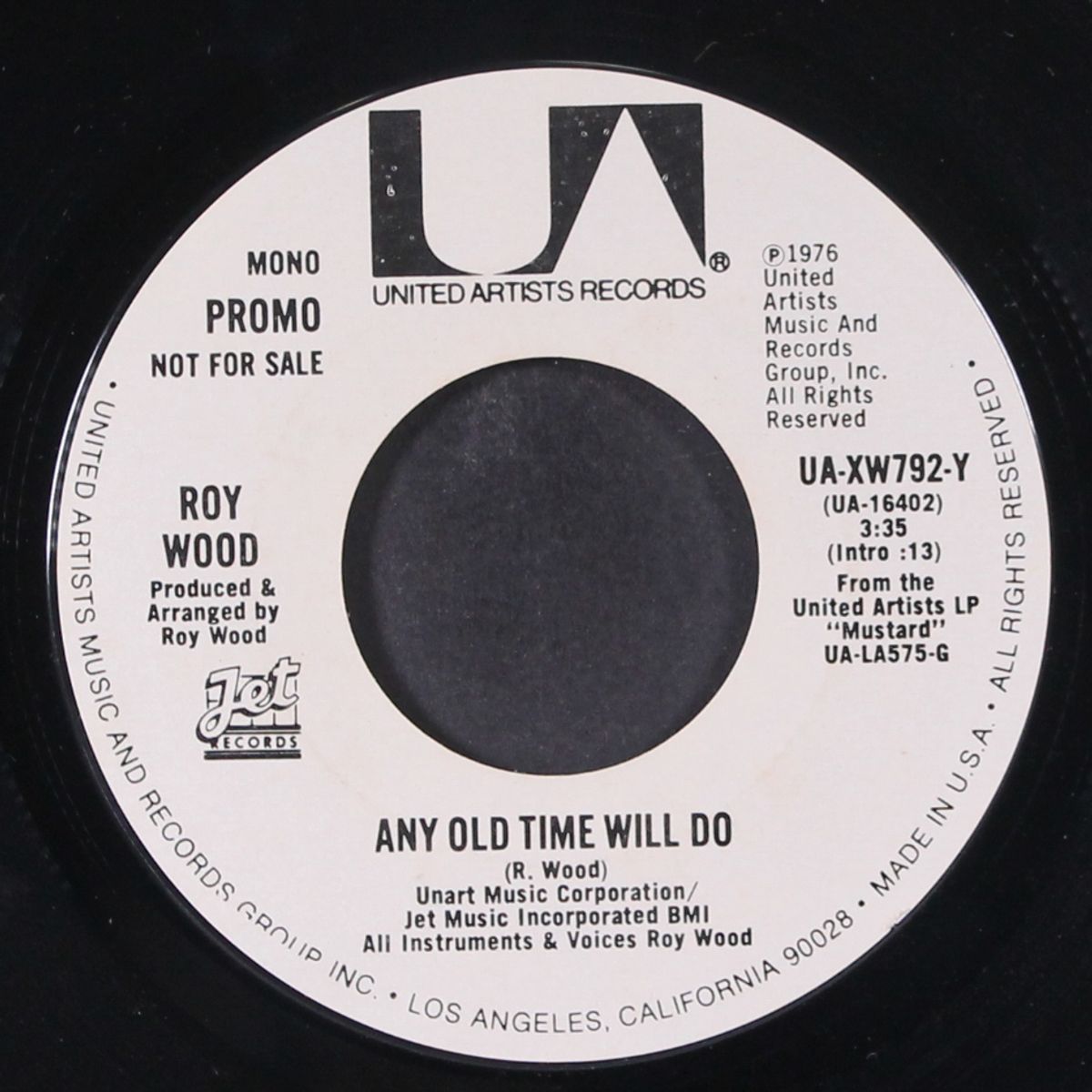 any old time will do / mono by ROY WOOD